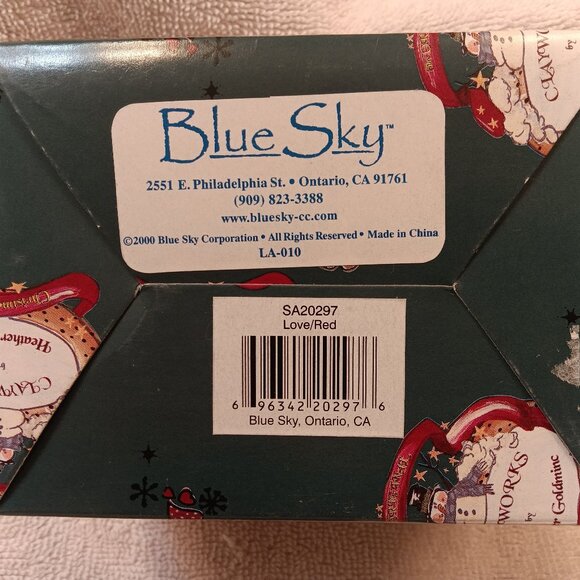 NIB: VINTAGE CLAYWORKS CERAMIC ORNAMENT "Love / Red" - SA20297 - Picture 6 of 6